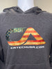 CA Logo American Flag Grey Hoodie Light Weight