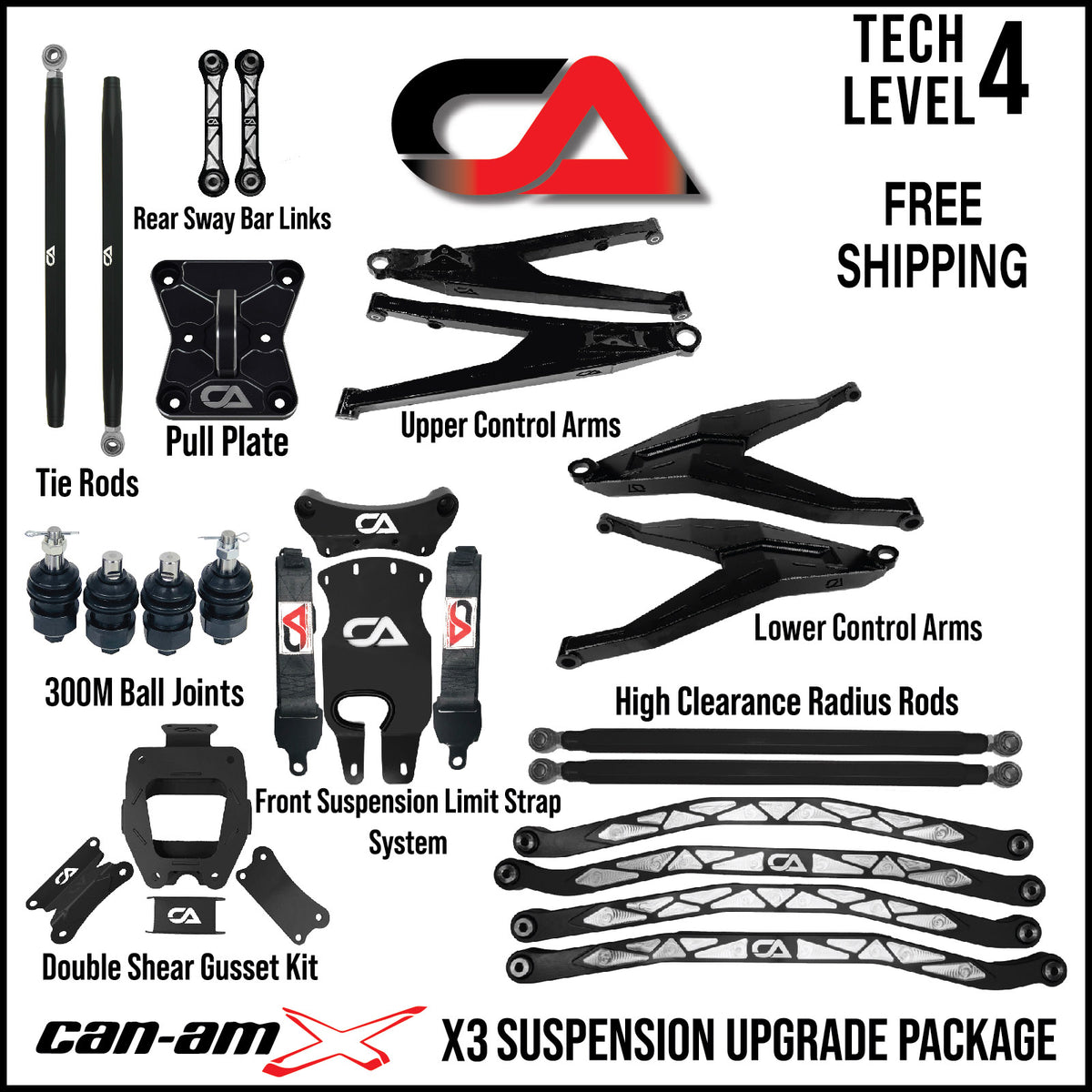 CanAm X3 Suspension Kit Level 4 CA Technologies USA
