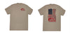 CA Tech USA - Tan Shirt Red Flag Short Sleeve Shirt