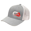 CA Tech USA Logo Snapback Hat - Light Grey / White