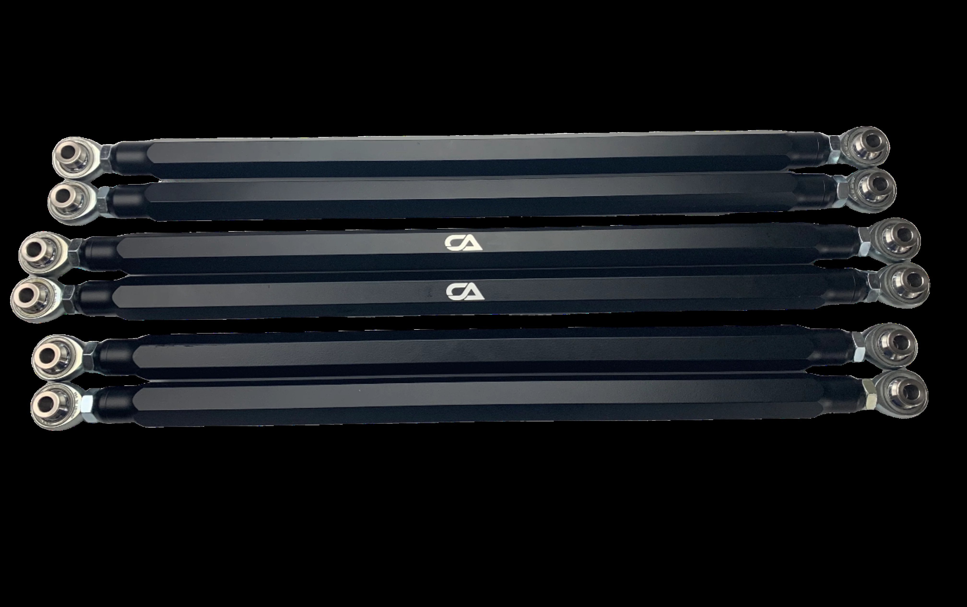 We produce a quality solid Billet aluminum radius rod to replace the weak factory pieces.  Our rods are machined from a solid piece of 1.25 Billet hex aluminum. That's right one and a quarter inch of solid Billet aluminum. These rods are larger than majority of similar products on the market, and sure to stand up to the abuse.