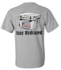 CA Tech USA Short Sleeve Shirt - Stay Hydrated Cooler - Grey
