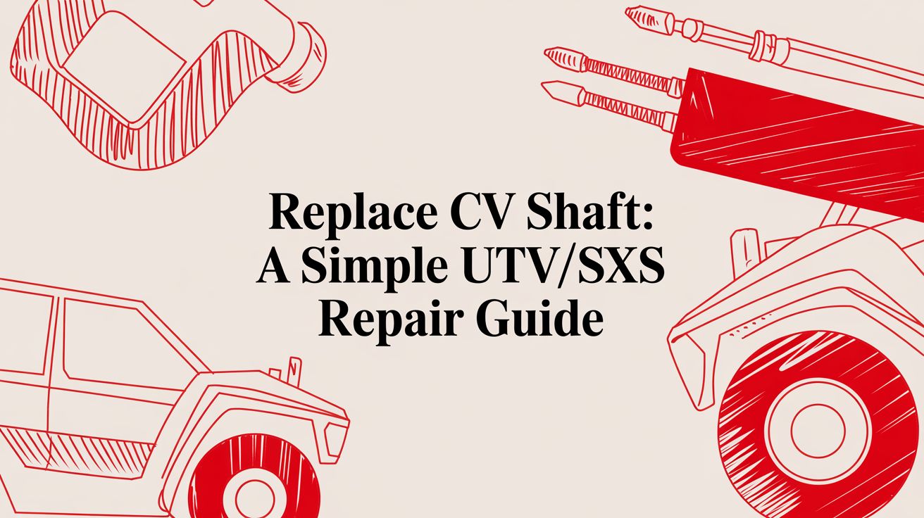 Replace cv shaft: A Simple UTV/SXS Repair Guide