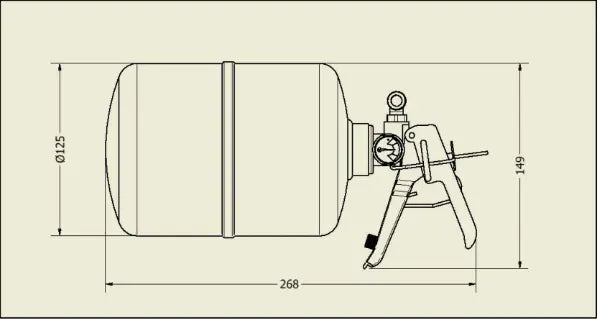 Zero 360 FIA 2.25kg FK 5-1-12 Fire Marshal System