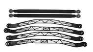 CA Tech USA Radius Rods are Arched in the middle and lower Radius Rods increases ride height without changing ride geometry. Giving you the most clearance possible, without negatively affecting stability.  1.25