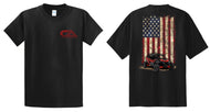 CA Tech USA - USA Flag with Car T-Shirt