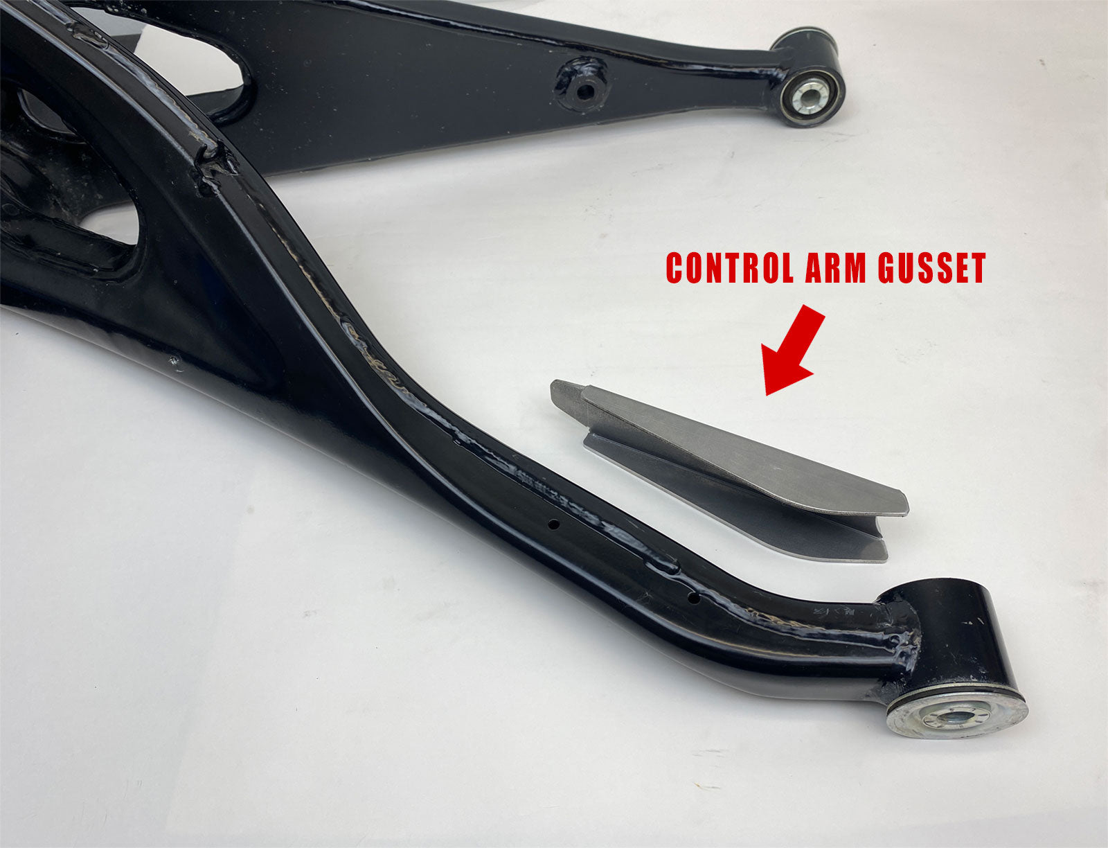 Can-Am Maverick R Lower Control Arm Bend-Guard Weld on Gusset