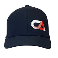 CA Tech USA Hat Black Flex Fit