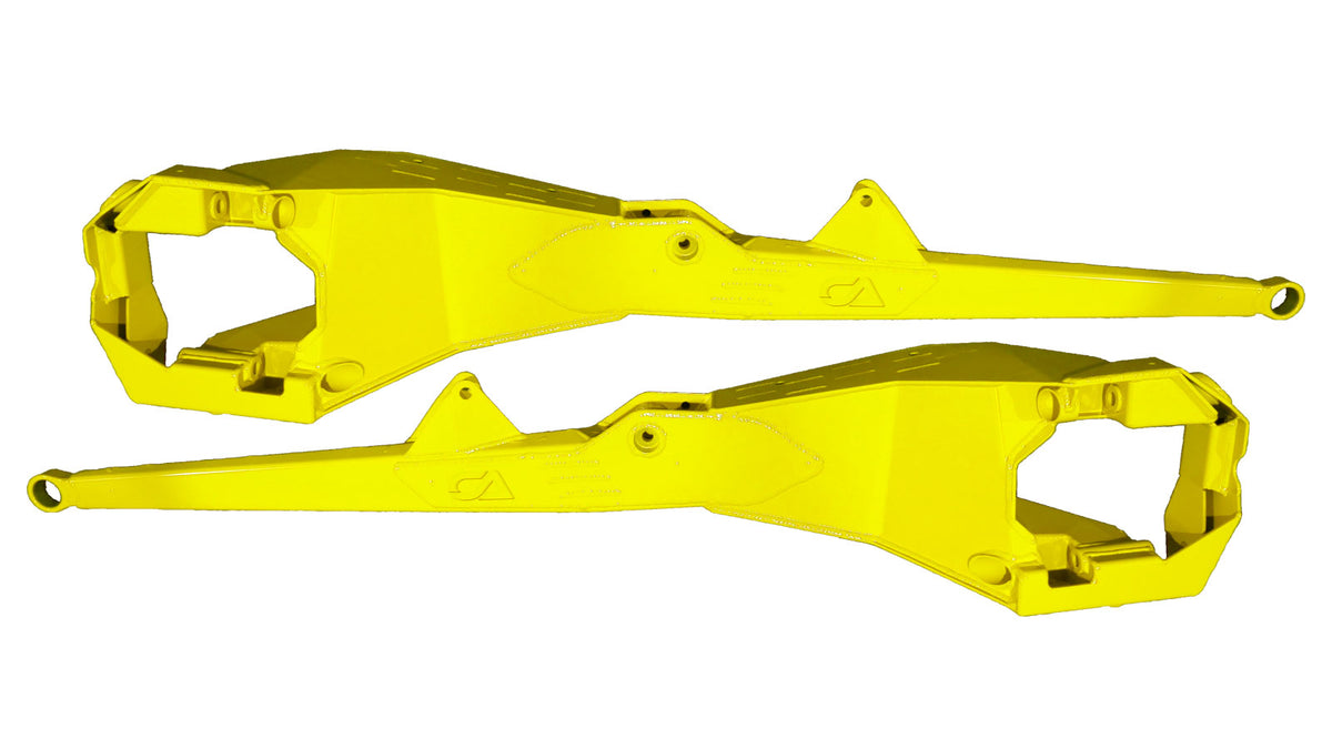We have overhauled and reinforced our previous generation of Boxed Trailing Arms to meet the demands of the ever-evolving UTV world. Adding further gusseting at high impact areas and increased overall structure to prevent failure. Whether you are a weekend warrior or a professional racer, we encourage you to equip your machine with the very best and leave the worrying at home while you focus on hitting the trails. 