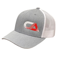 CA Tech USA Logo Snapback Hat - Light Grey / White