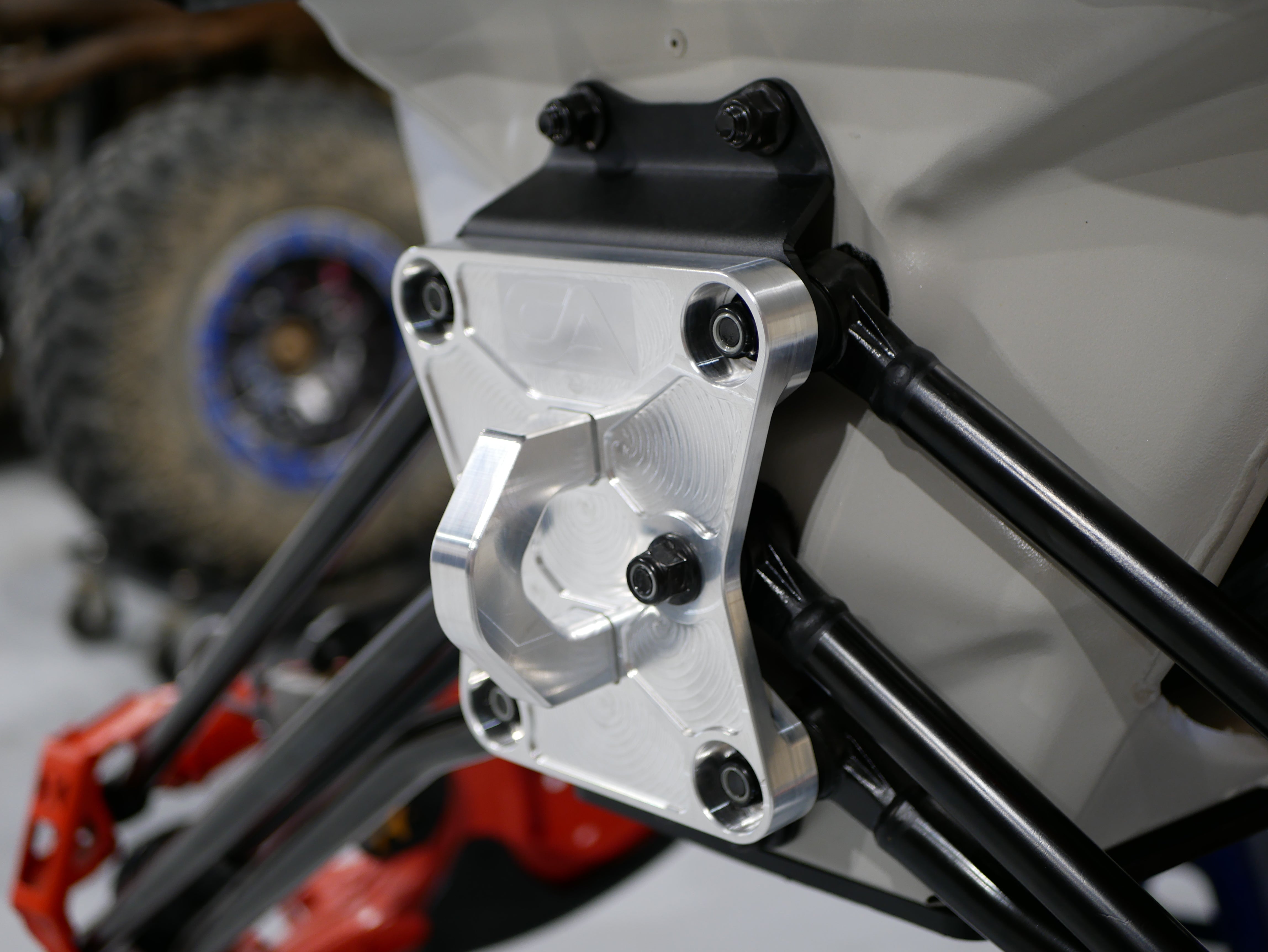 CA Tech Pull Plate  3D scanned for perfect fitment and machined from 6061 aluminum with a finished thickness of 1" for maximum durability, the new 2022 Can-Am X3 pull plate is easy to install and built to last a lifetime.   OEM color matching ensures all CA Tech parts will pair perfectly with your build. 