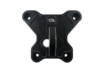 Polaris RZR Turbo S Billet Rear Pull Plate / Radius Rod Plate When we thought up the interchangeable pull plate, we were greeted with overwhelming success and a real game changer solution for many people in the market. However, we still had a vast majority of people who just simply wanted a more basic and affordable option. They didn't need the versatility that came with our interchangeable plate