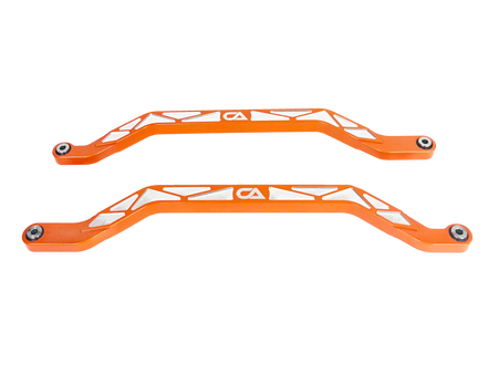 Our high clearance rods were designed with strength, dependability, and affordability all in mind. Our rods finish in the absolute largest rods on the market. We have a finished thickness of 1.25 inches throughout the entire center of the rod where it really counts, and a finished height of the rod at over 1.5 inches. Making these the absolute thickest rod on the market. Our rods also boast a full 3 INCHES OF ADDED GROUND CLEARANCE!! So take the washed out trail with confidence in mind.