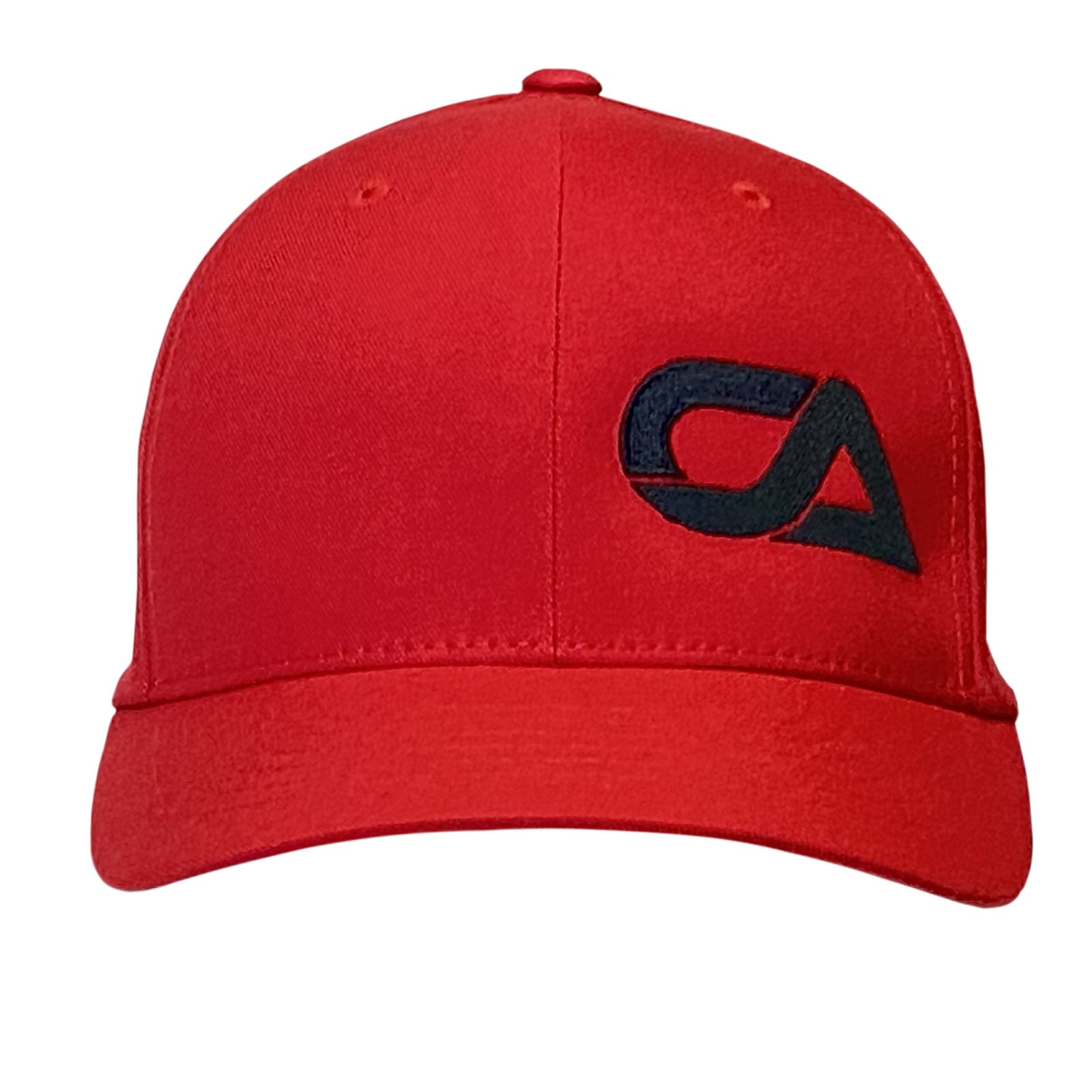CA Tech USA Logo Hat Red Flex Fit