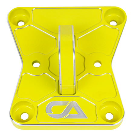 CA Tech Pull Plate  3D scanned for perfect fitment and machined from 6061 aluminum with a finished thickness of 1" for maximum durability, the new 2022 Can-Am X3 pull plate is easy to install and built to last a lifetime.   OEM color matching ensures all CA Tech parts will pair perfectly with your build. 