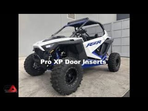 Polaris RZR Pro XP Door Panel Inserts Make your ride easier on your legs and knees with a set of our Polaris RZR Pro XP Door Panel Inserts. Provides protection from trail debris and mud coming into the side and floorboard area of the cab.  