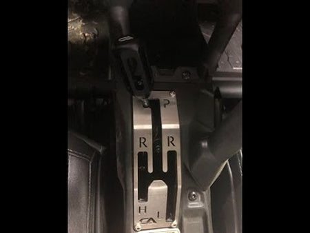 Can-Am X3 Shift Gate This shifter gate is designed to allow you to switch from high to reverse, or low to reverse without having to look down to search for the gear. This is sometimes critical when you are in a sticky situation while crawling and do not want to take your eyes off the trail. 